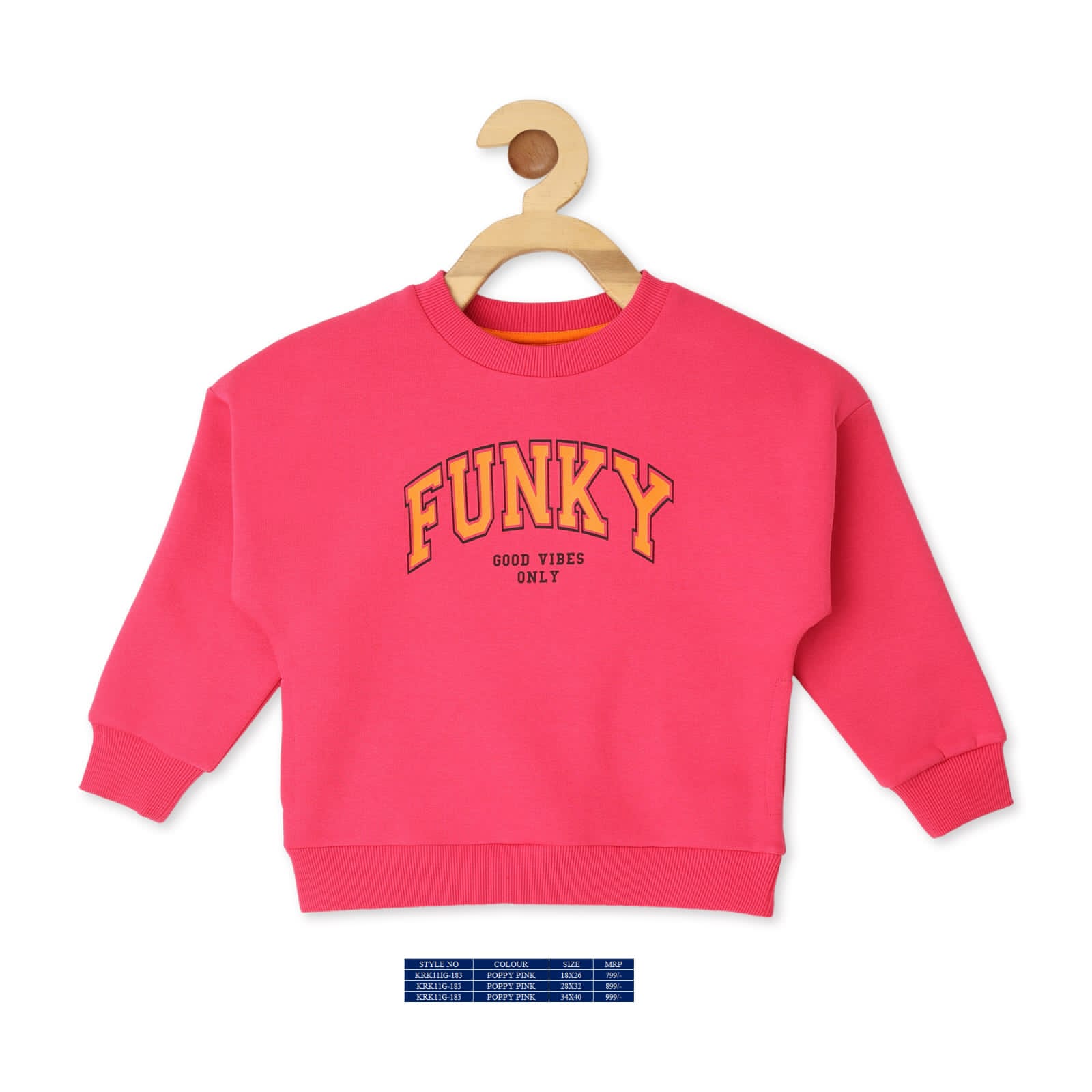 Vitamins Full Sleeves Sweatshirt - Pink - Thumbnail