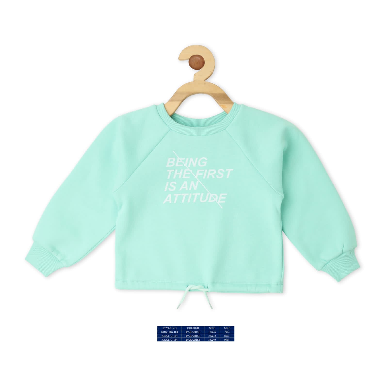 Vitamins Full Sleeves Sweatshirt - Sky Blue - Thumbnail