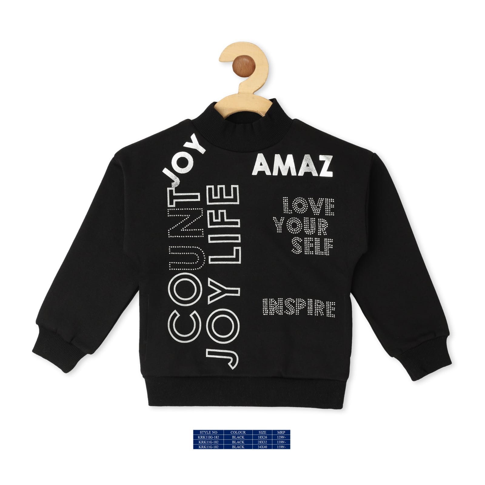 Vitamins Full Sleeves Sweatshirt - Black - Thumbnail