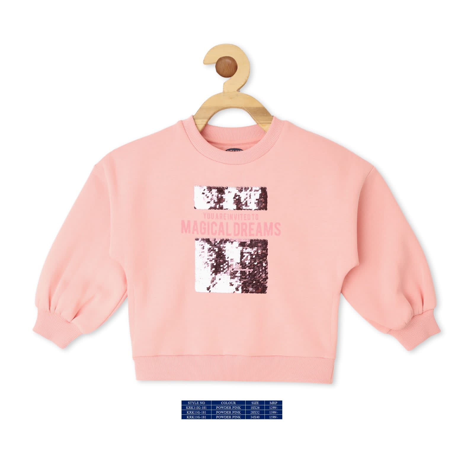 Vitamins Full Sleeves Sweatshirt - Pink - Thumbnail