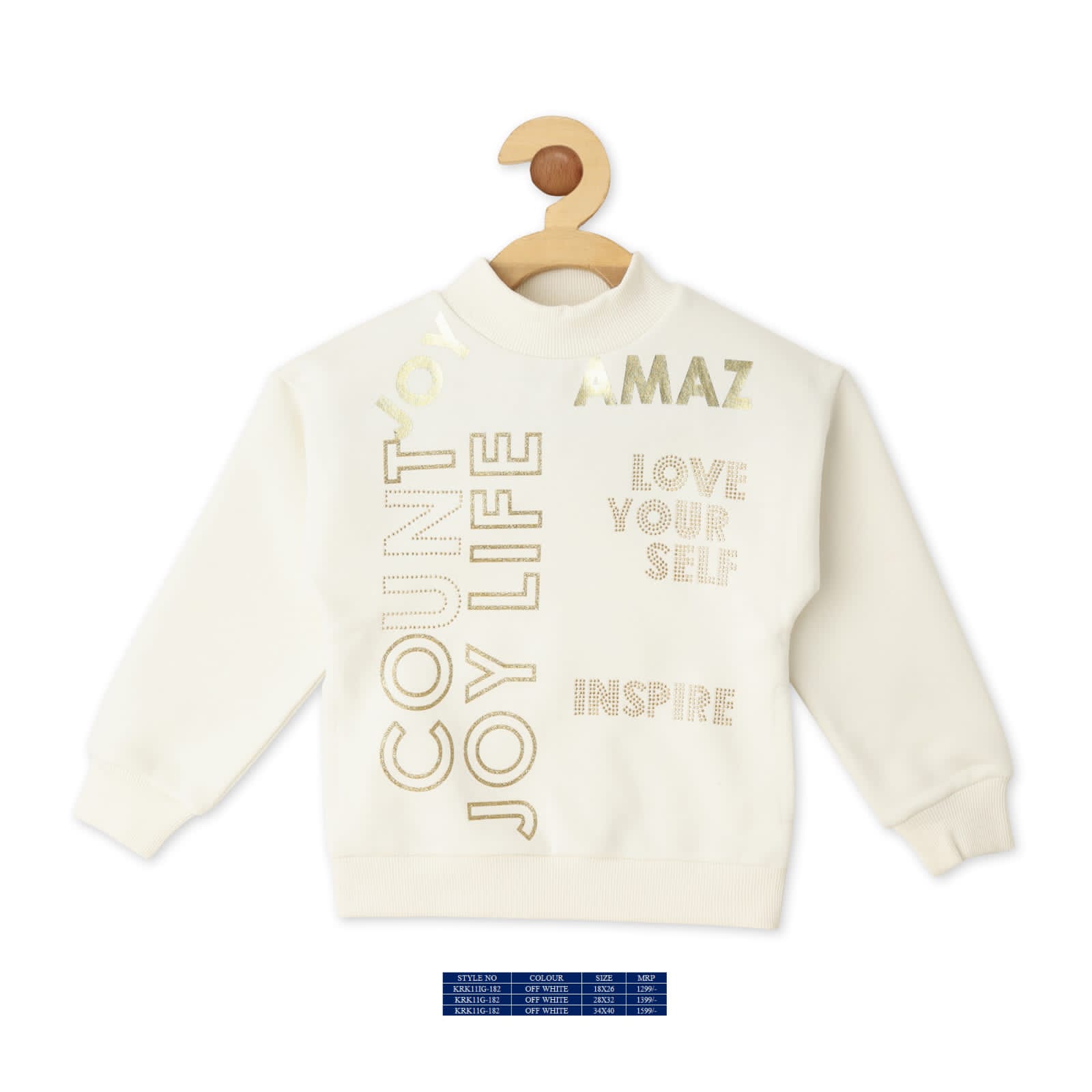 Vitamins Full Sleeves Sweatshirt - White - Thumbnail