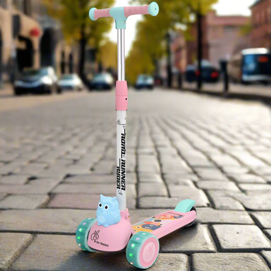 Road Runner Ryder Kids Scooter - PU LED wheels & Multi-Level Height Adjustment - Thumbnail