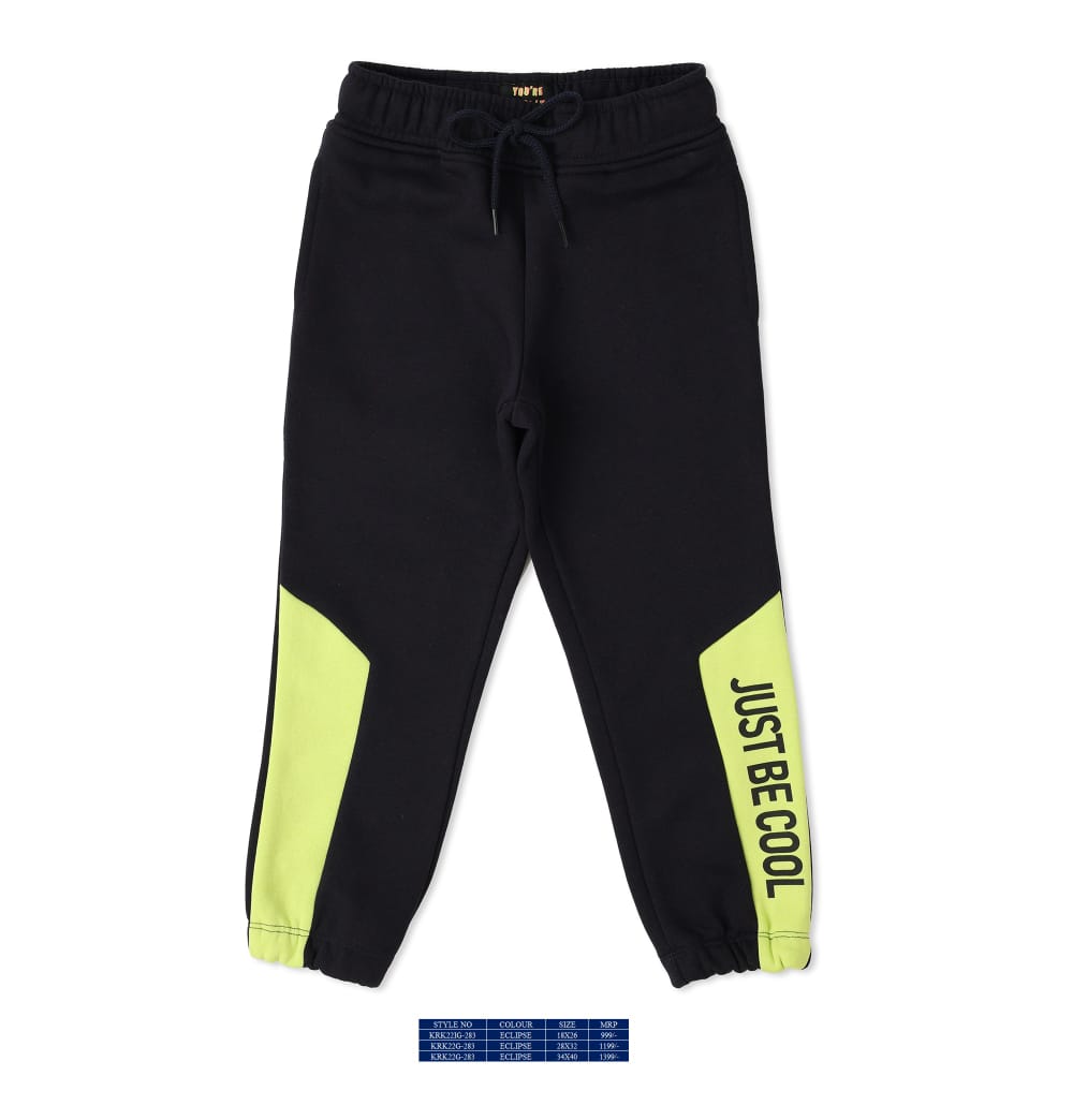 Vitamins Full Length Fleece Lounge Pant - Black - Thumbnail
