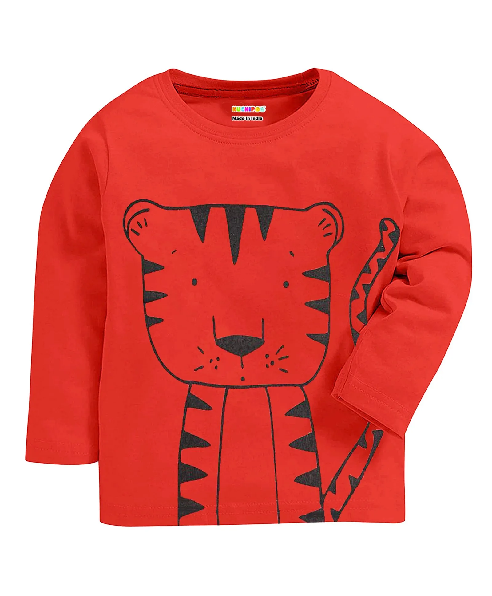 KUCHIPOO Cotton Full Sleeves Red - Thumbnail