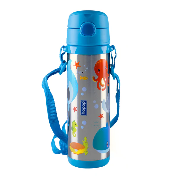 Hopop Insulated Stainless Steel Sipper Water Bottle for Kids-480 ml - Thumbnail