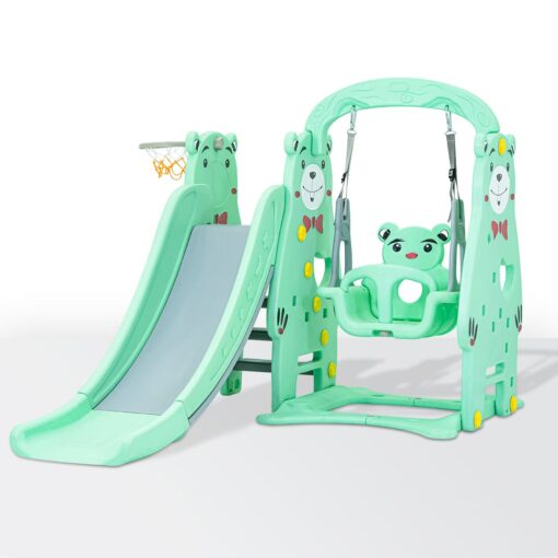 StarAndDaisy 3 in 1 Swing & Slider Combo for Kids, Includes Smooth Slide, Sturdy Swing, Basketball Hoop - Thumbnail