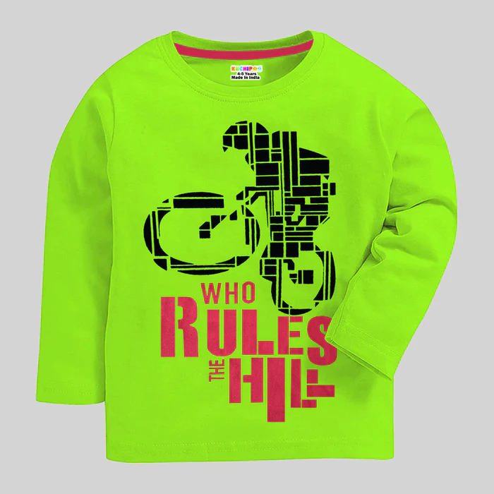 KUCHIPOO Boys Full Sleeves T-Shirts - Thumbnail