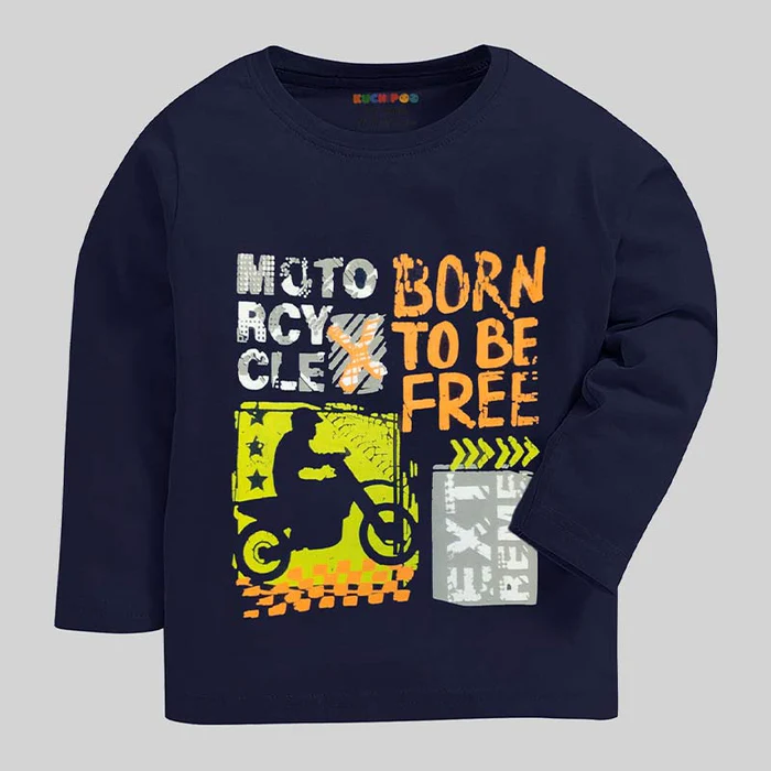 KUCHIPOO Boys Full Sleeves T-Shirts - Thumbnail