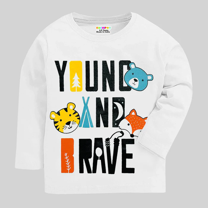 KUCHIPOO Boys Full Sleeves T-Shirts - Thumbnail