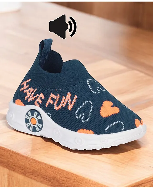 Lil Lollipop Musical Shoes - Navy Blue - Thumbnail