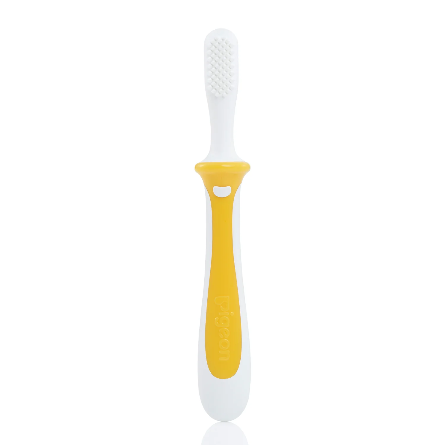Pigeon Baby Training Toothbrush Lesson 1 Yellow - Thumbnail