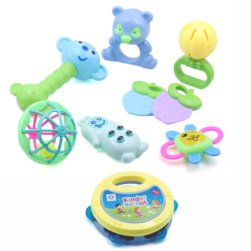Chanak's Kinder Rattle for New Born Babies, Infants, Toddlers (8 PCS) - Thumbnail