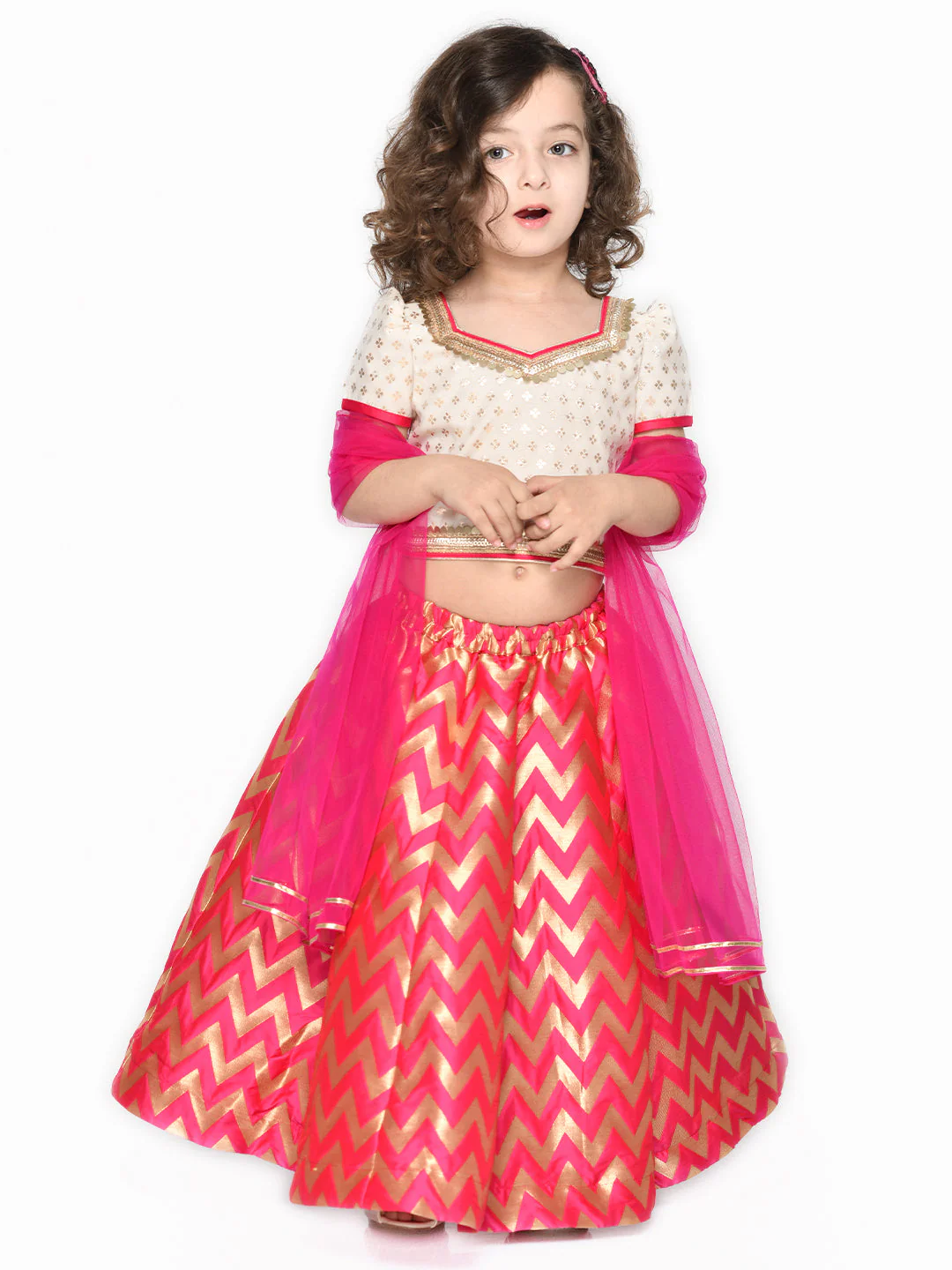 Saka Designs Lehenga Choli With Beautiful Lace Work - Thumbnail